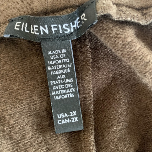 Eileen Fisher Brushed Terry Jogger Pant Olive 2X - Picture 5 of 6